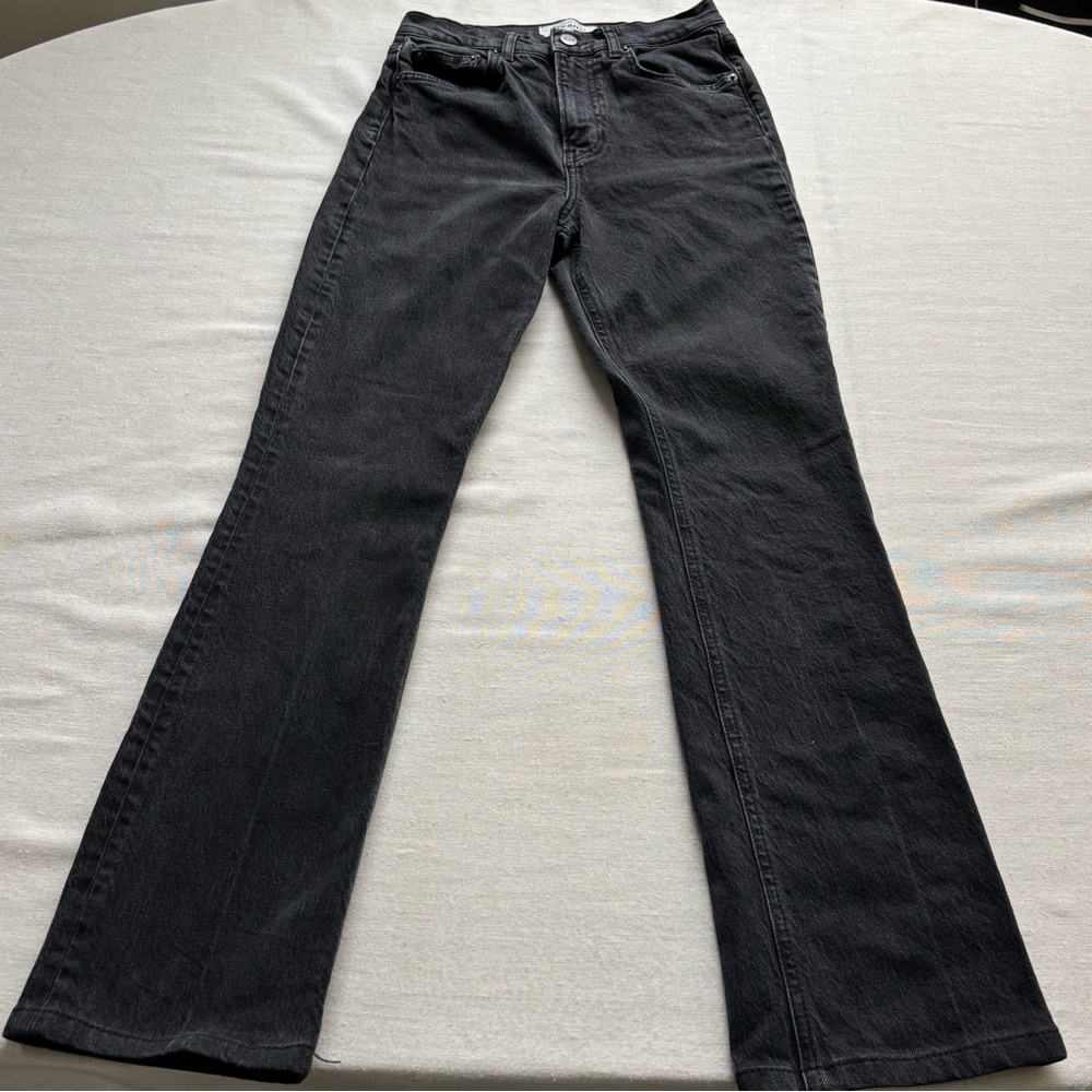 Reformation Mid Rise Straight Jeans Monterey Wash Size 25
